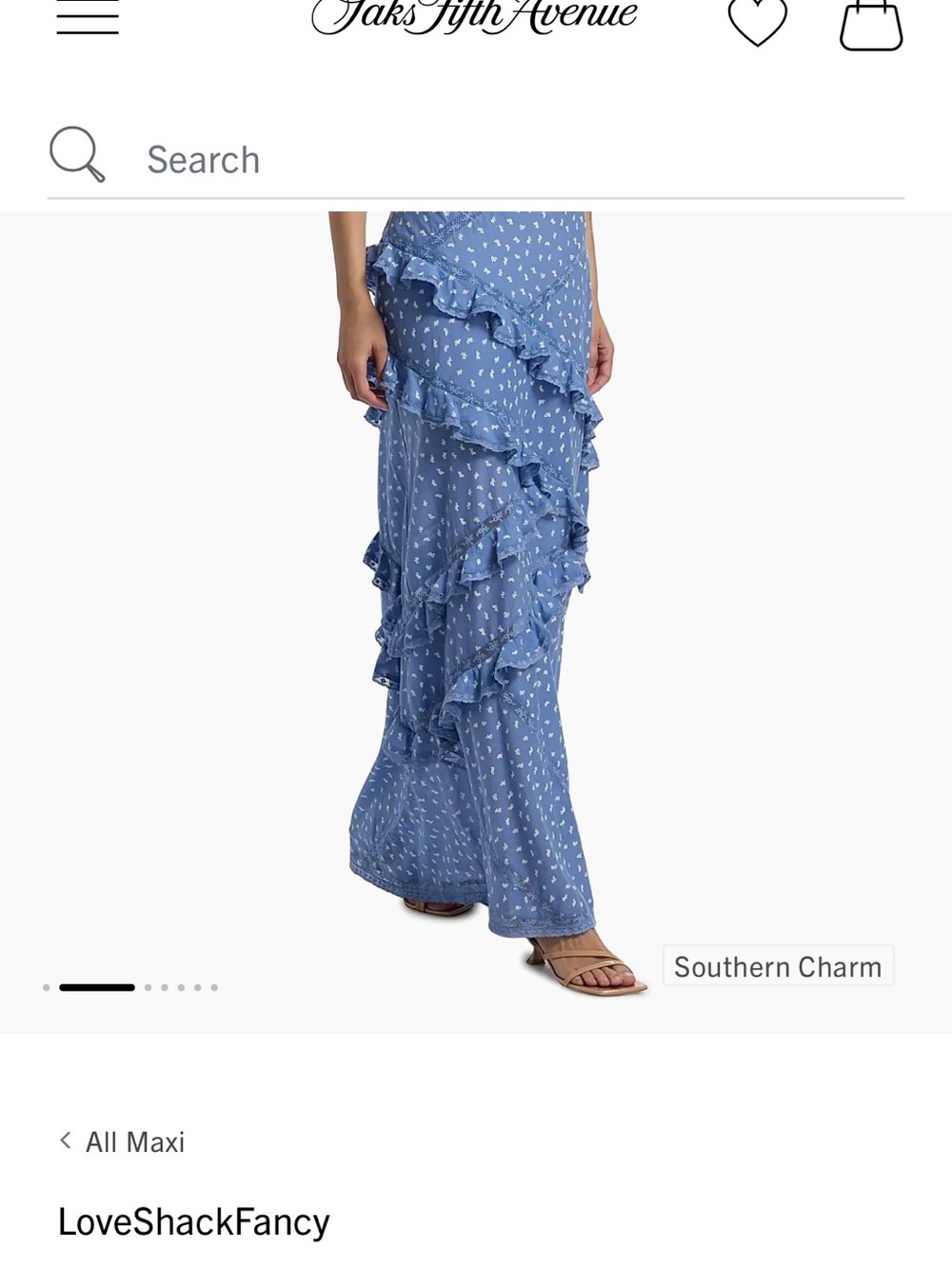 LoveShackFancy x Visit Savannah Nocelle Ruffled Maxi Dress - Picture 8 of 8